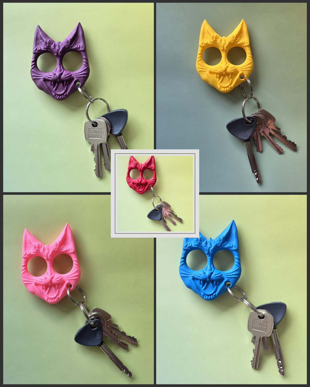 Sleutelhanger Kattenkop