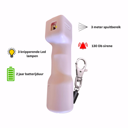 Jouw roze verdedigingsspray